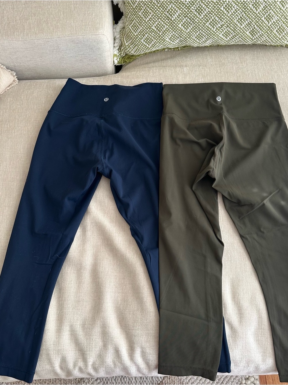 lululemon bundle Navy Blue & Olive Green Leggings